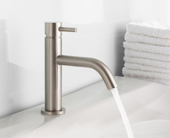 Crosswater MPRO Monobloc Basin Mixer Brushed Stainless Steel