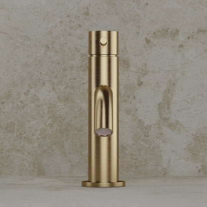 Crosswater MPRO Monobloc Basin Mixer Brushed Brass