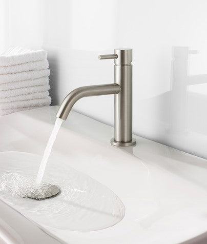 Crosswater MPRO Monobloc Basin Mixer Brushed Stainless Steel
