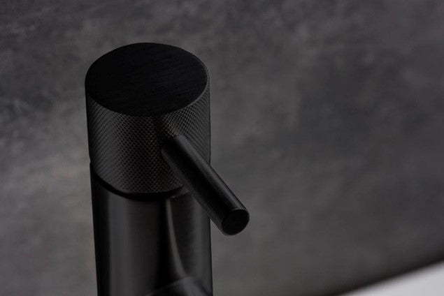 Crosswater MPRO Knurled Monobloc Basin Mixer Matt Black