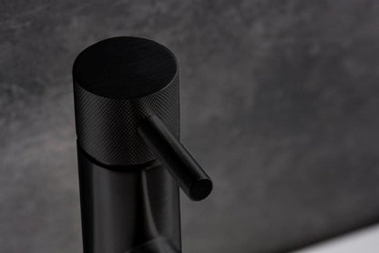 Crosswater MPRO Knurled Monobloc Basin Mixer Matt Black