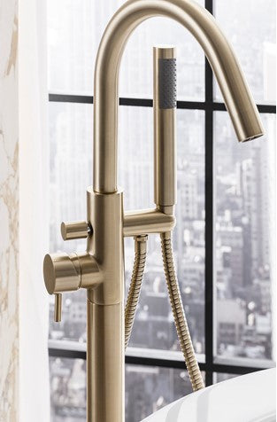 Crosswater MPRO Bath Shower Mixer w/ Handset Brushed Brass