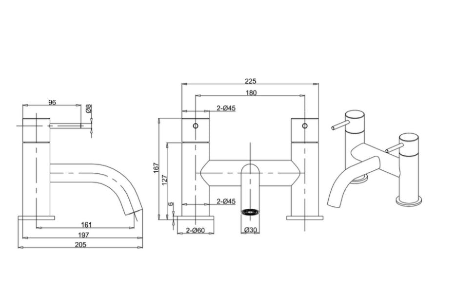 Crosswater MPRO Bath Filler Chrome finish for Your Bathtub
