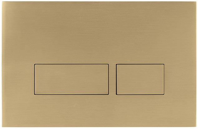 Bali Satin Gold Dual Flush Plate