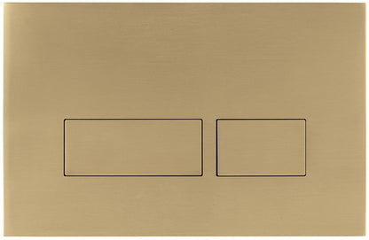 Bali Satin Gold Dual Flush Plate