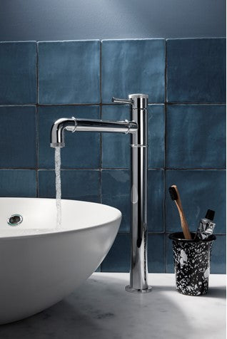 Crosswater MPRO Industrial Tall Monobloc Basin Mixer Chrome