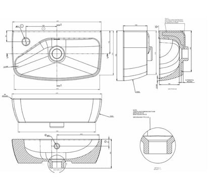Britton MyHome Cloakroom Basin