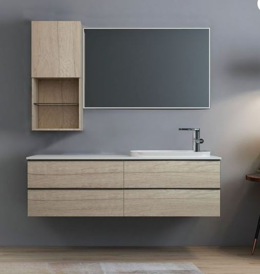 Essentials Liberty 1500mm Four Drawer Cabinet in Natural Oak