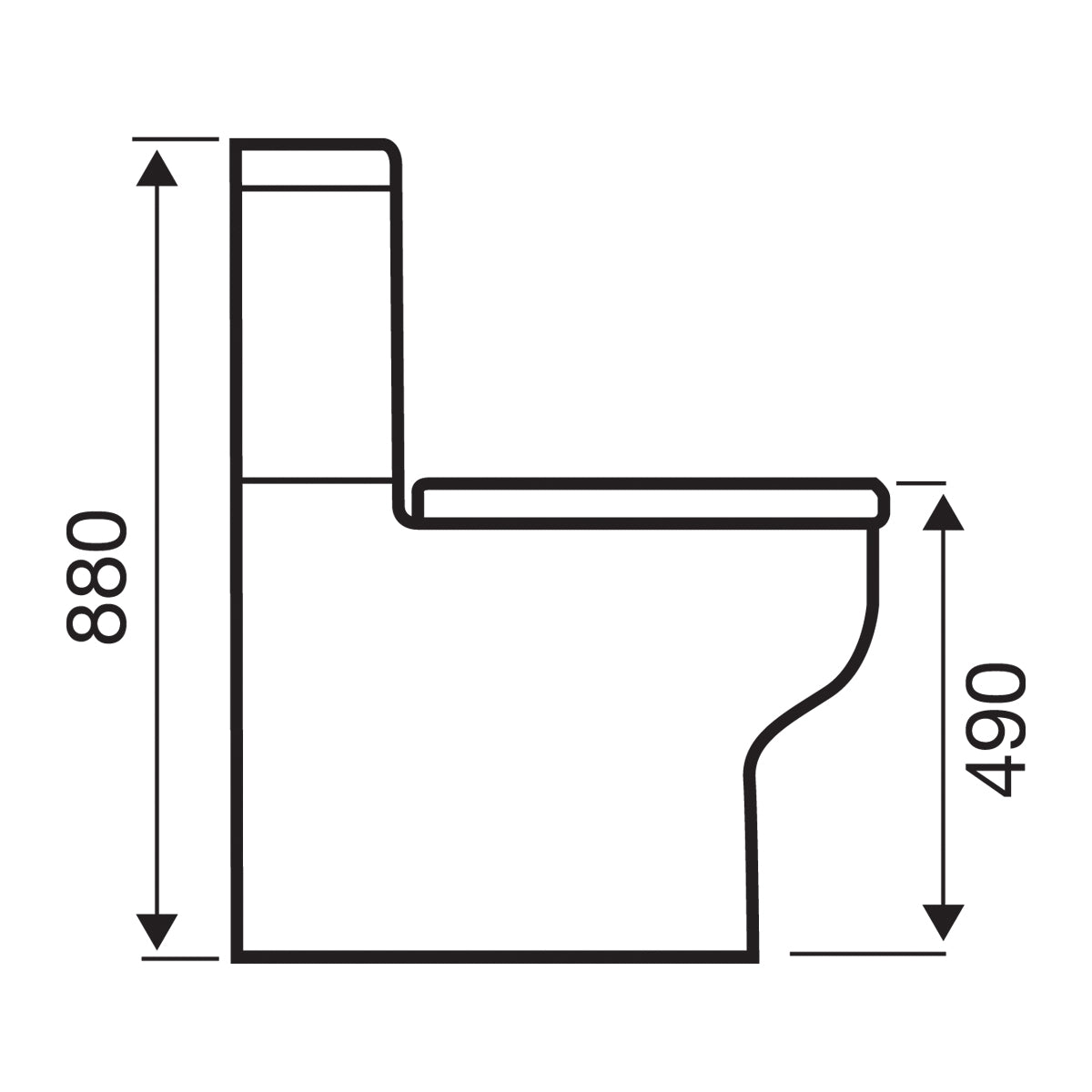 SW6 Options Close Coupled Comfort Height WC Including S/C Seat