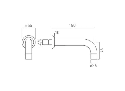 VADO Origins Bath Spout