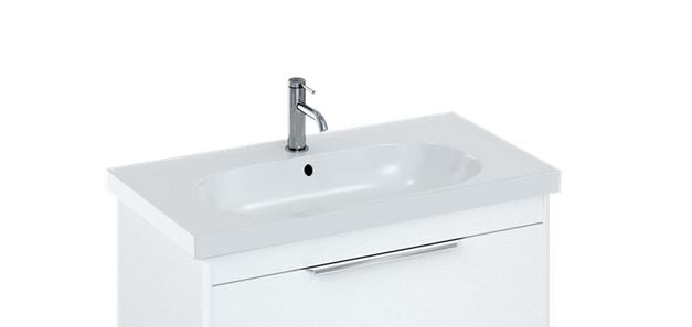 Shoreditch Origin Wall Mounted Round 85cm Basin 1TH