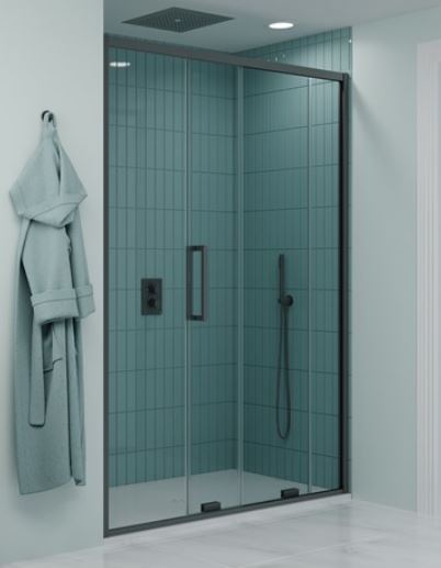 Crosswater Optix 10 Single Sliding Door 1700mm Slate
