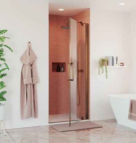 Crosswater Optix 10 Pivot Door 800mm Bronze