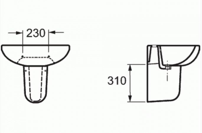 Essentials Universal Round Semi-Pedestal