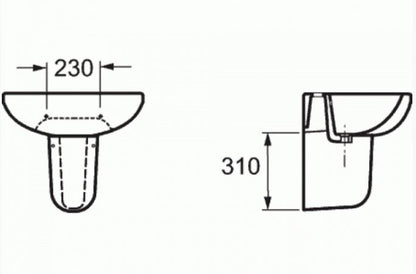 Essentials Universal Round Semi-Pedestal