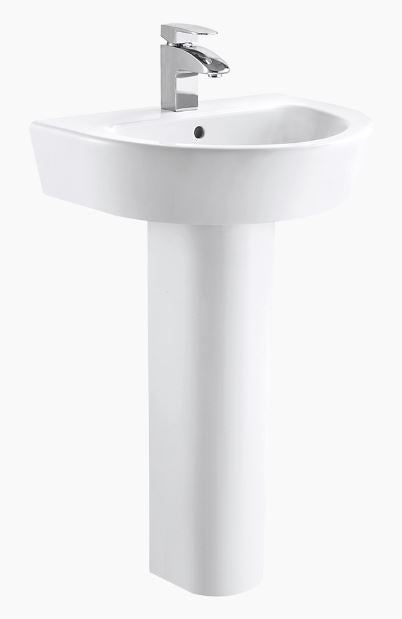 Essentials Arco Full Pedestal for 550mm Basin
