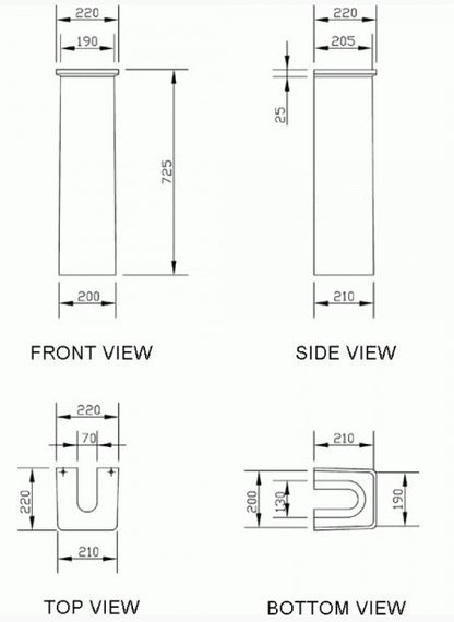 Experience Modern Luxury With Essentials Dekka Pedestal