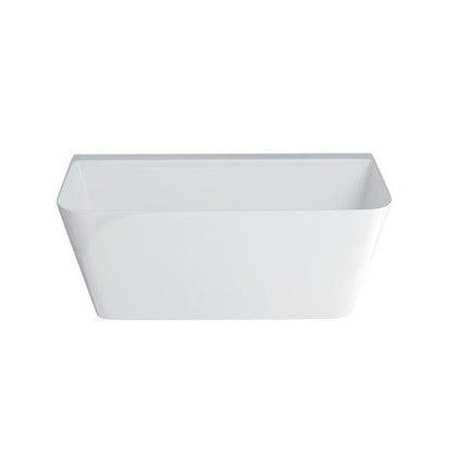 Crosswater ARTIST Grande Back to Wall Bath Freestanding Back To Wall Bath Gloss White