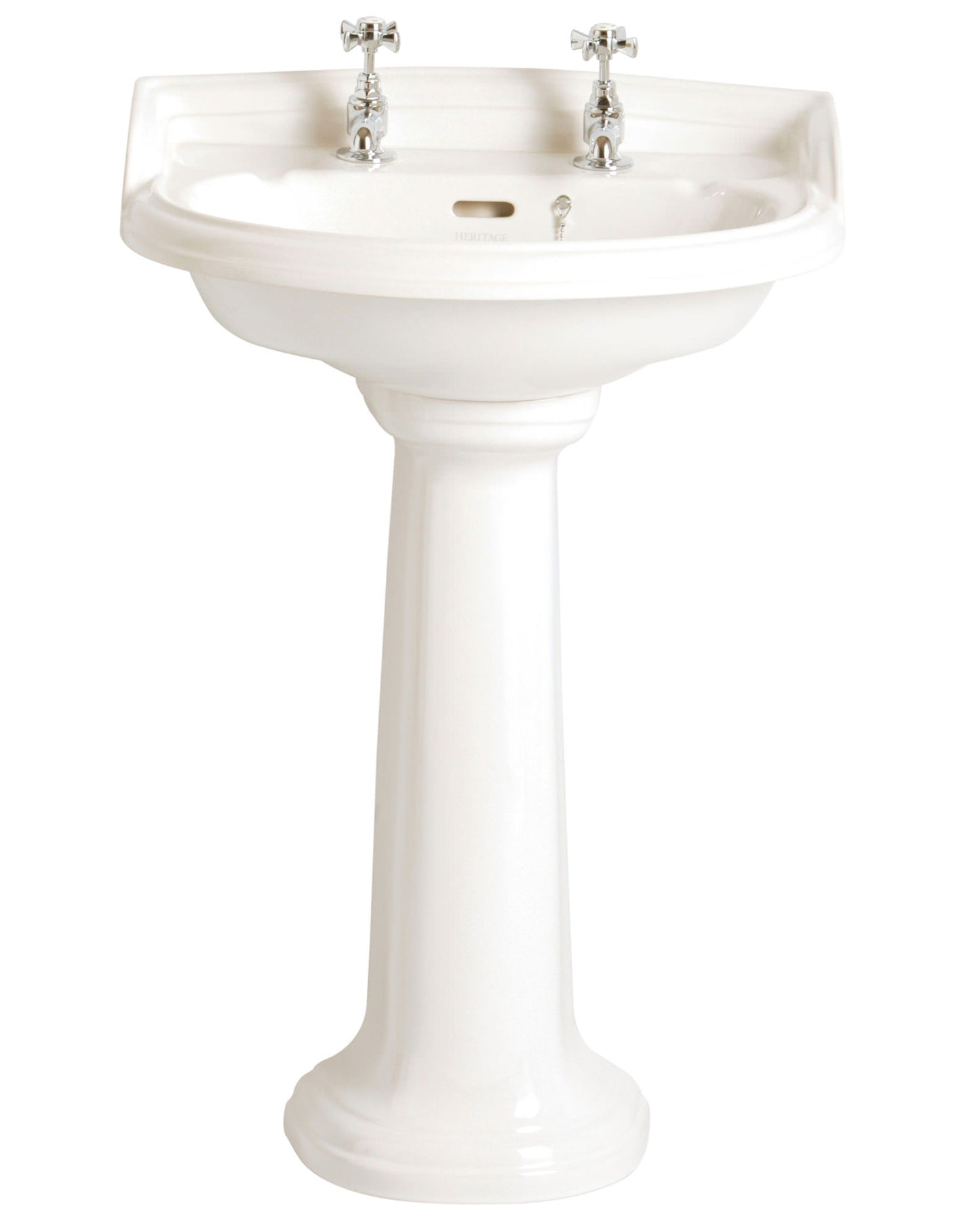 Heritage Dorchester Medium Basin With Full Pedestal 584mm