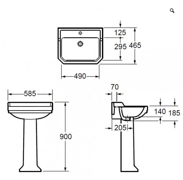 Essentials Wyndham Pedestal