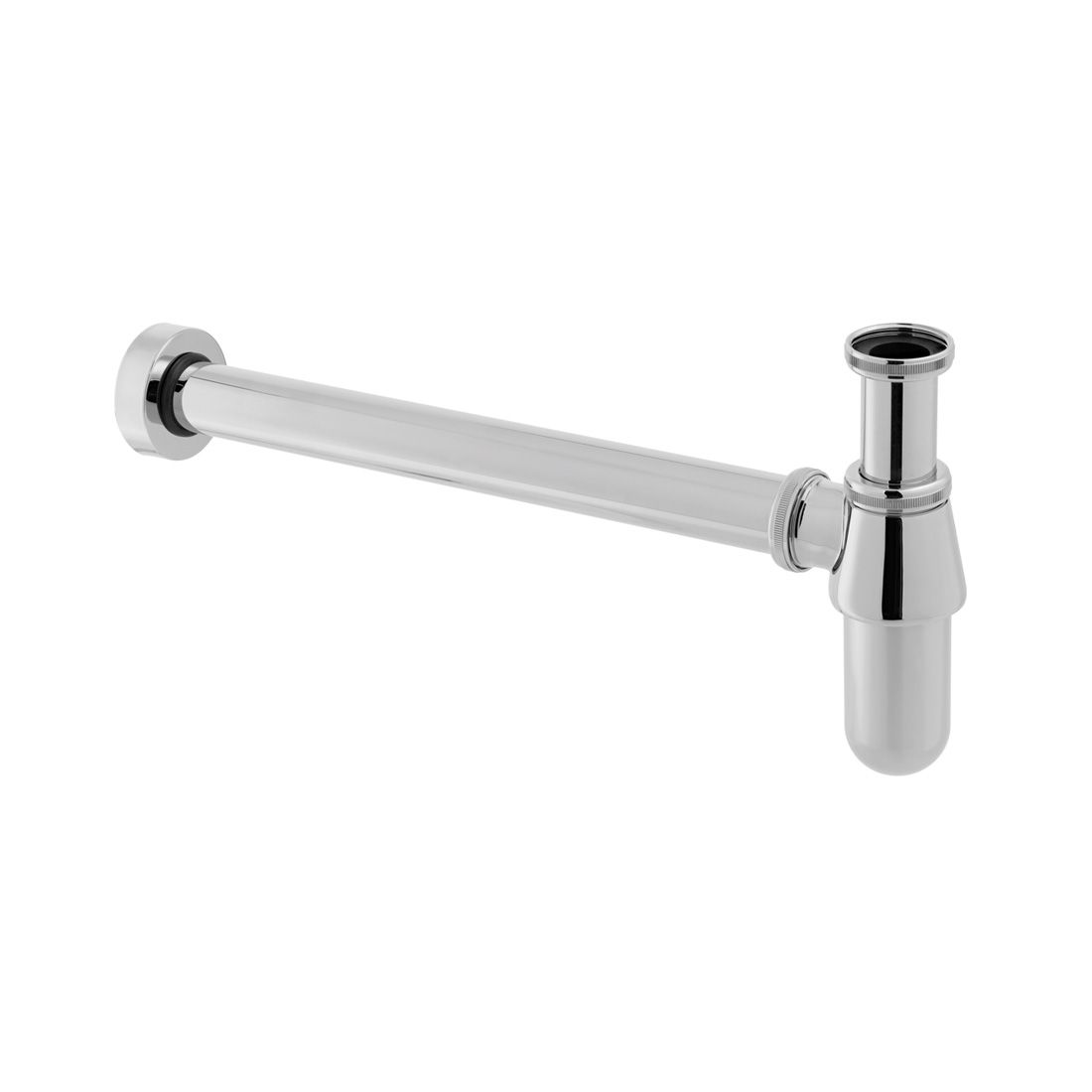 VADO Wastes and Fittings Round bottle basin waste trap - Chrome Finish