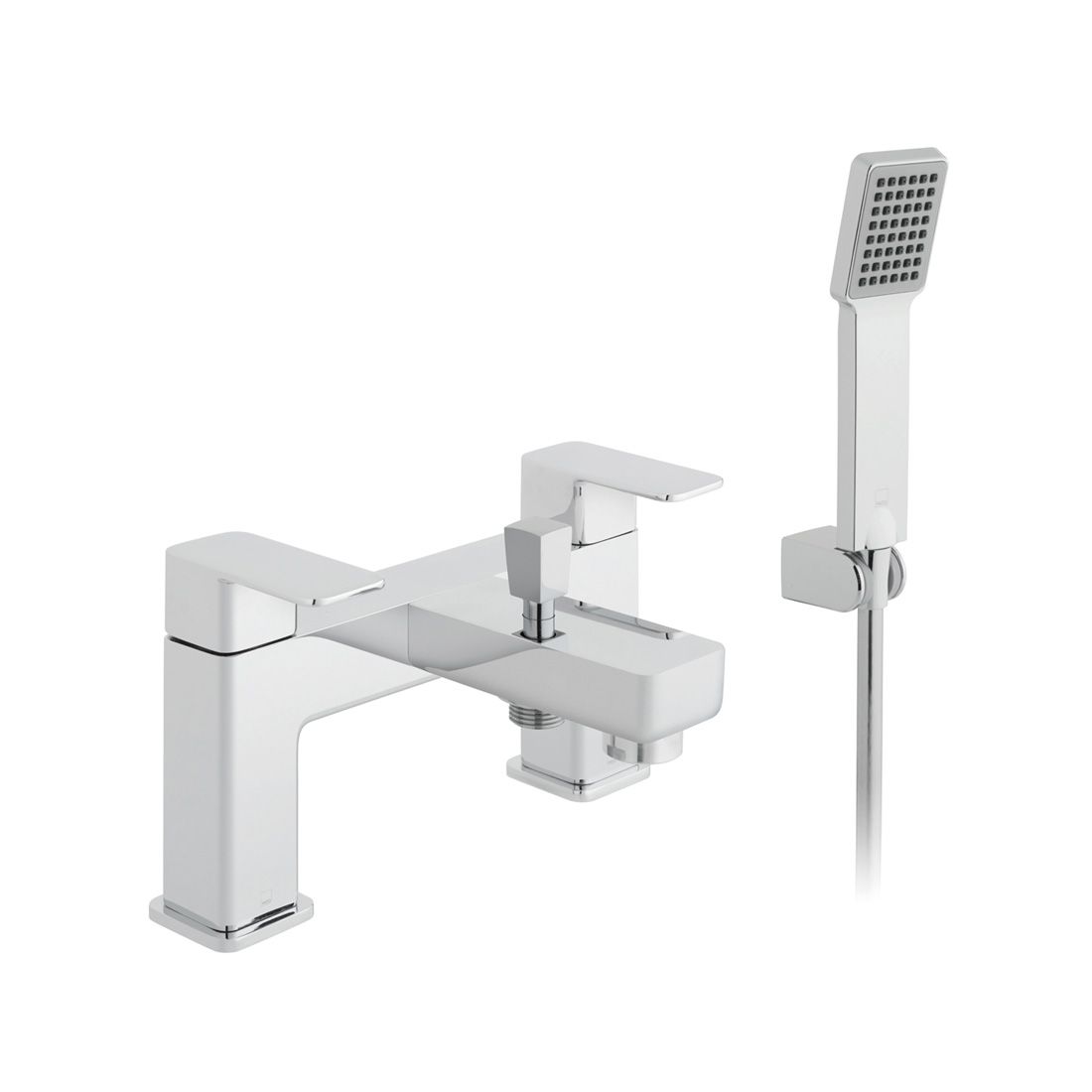 VADO Phase Bath Mixer Tap With Shower Kit in Chrome Finish