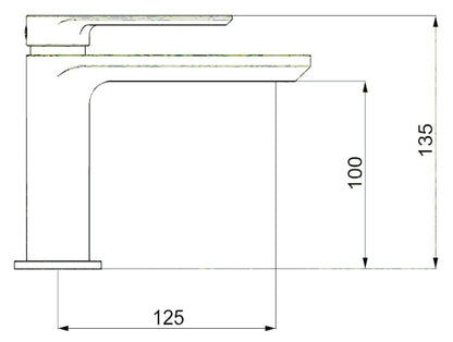 Crosswater Pier Basin Monobloc Mixer Chrome