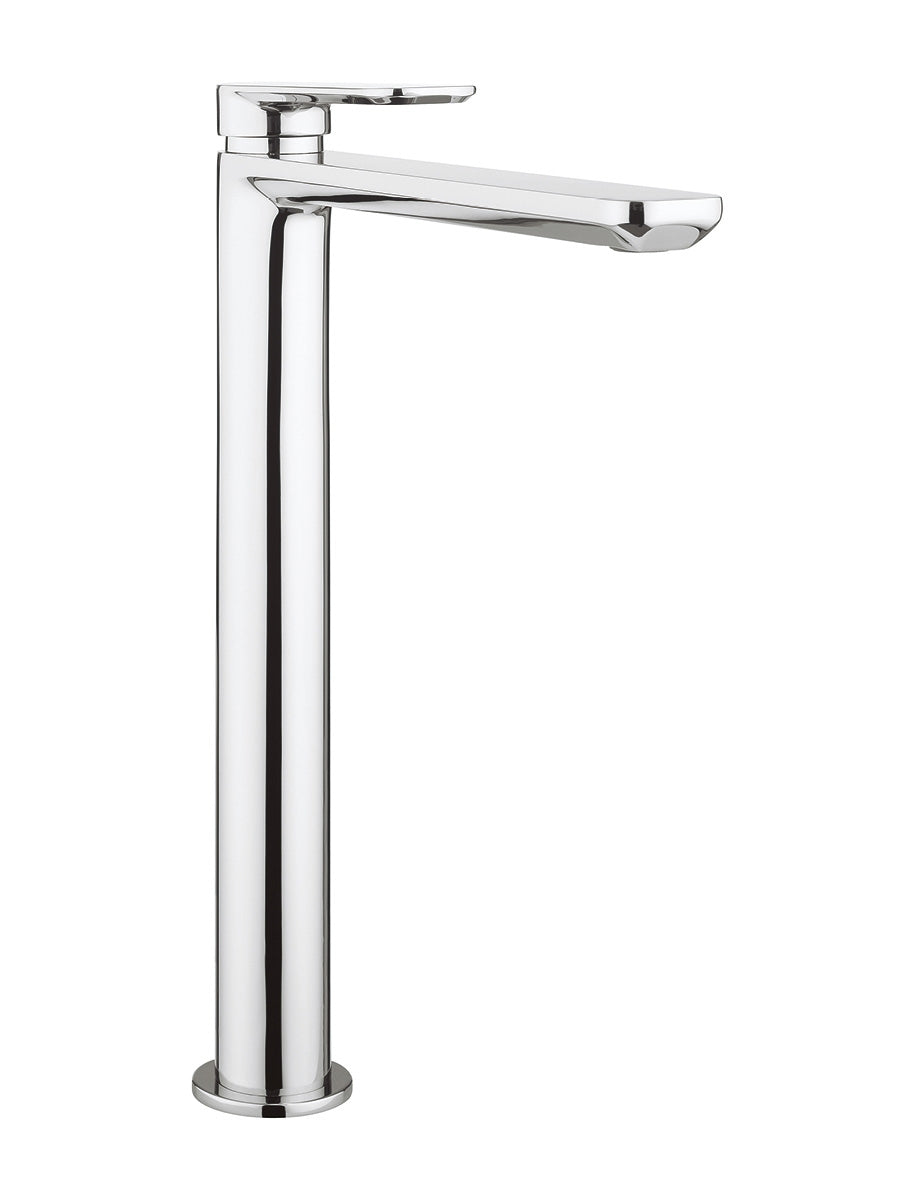 Crosswater Pier Basin Tall Monobloc Basin Mixer - Chrome