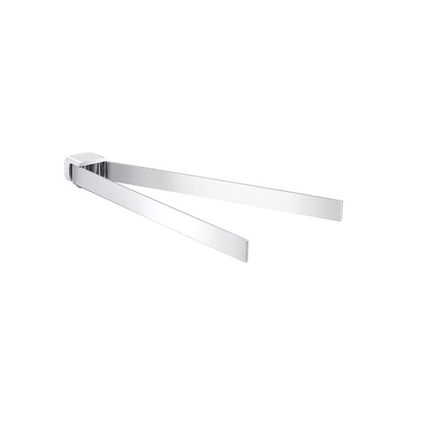 Bathroom Origins Pirenei Chrome Double Swing Towel Rail 360mm