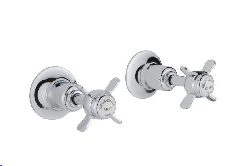 Just Taps Grosvenor Pinch Wall Valves 1/2