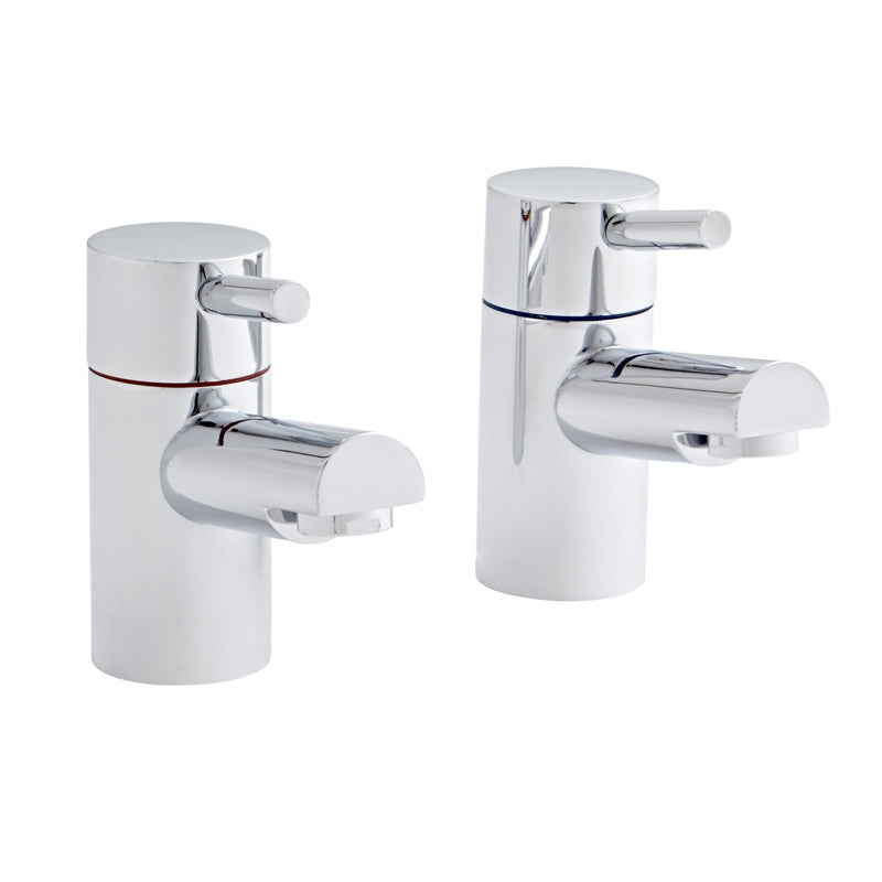 Modern Style SW6 Plan Bath Taps 2 Tap Holes in Chrome Finish