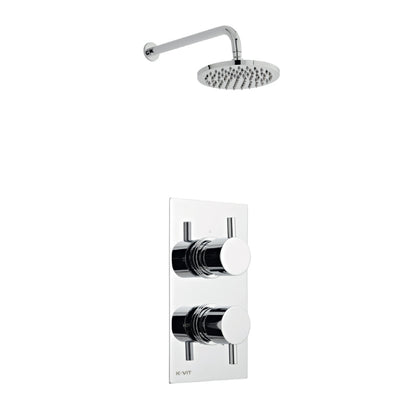 SW6 Plan thermostatic concealed shower with fixed head Option 2