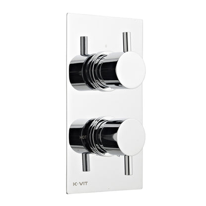 SW6 Kartel Plan thermostatic concealed shower with fixed and adjustable heads Option 3