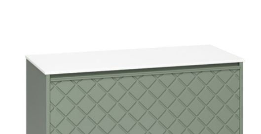 Crosswater Infinity Polar White Worktop 1010mm