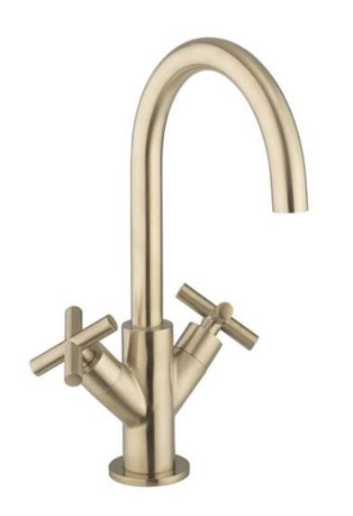 Crosswater MPRO Crosshead Basin Monobloc - Brushed Brass