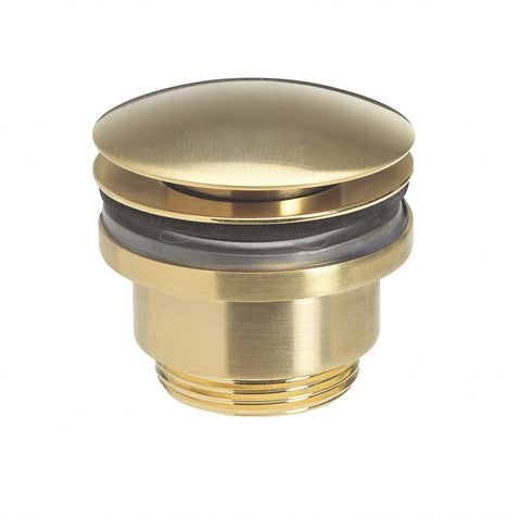 Crosswater Universal Basin Click Clack Waste-Unlaquered Brushed Brass