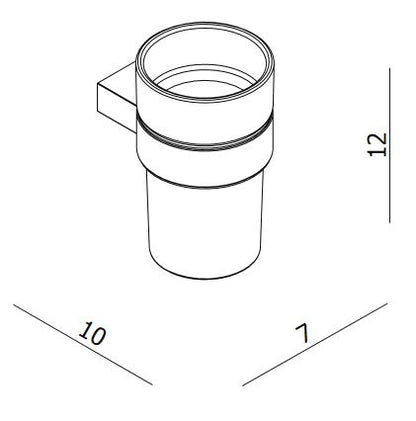 Crosswater MPRO Tumbler holder chrome