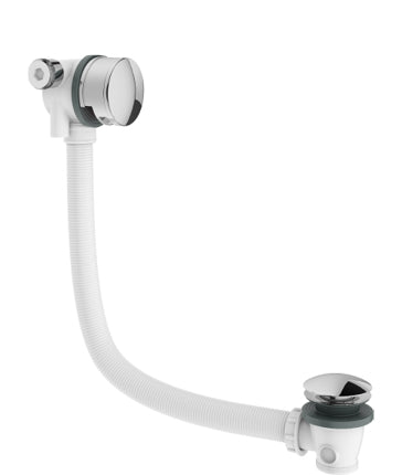 Crosswater Bath Filler with Click Clack Waste-Chrome