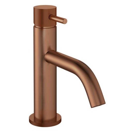 Crosswater MPRO Knurled Monobloc Basin Mixer Bronze
