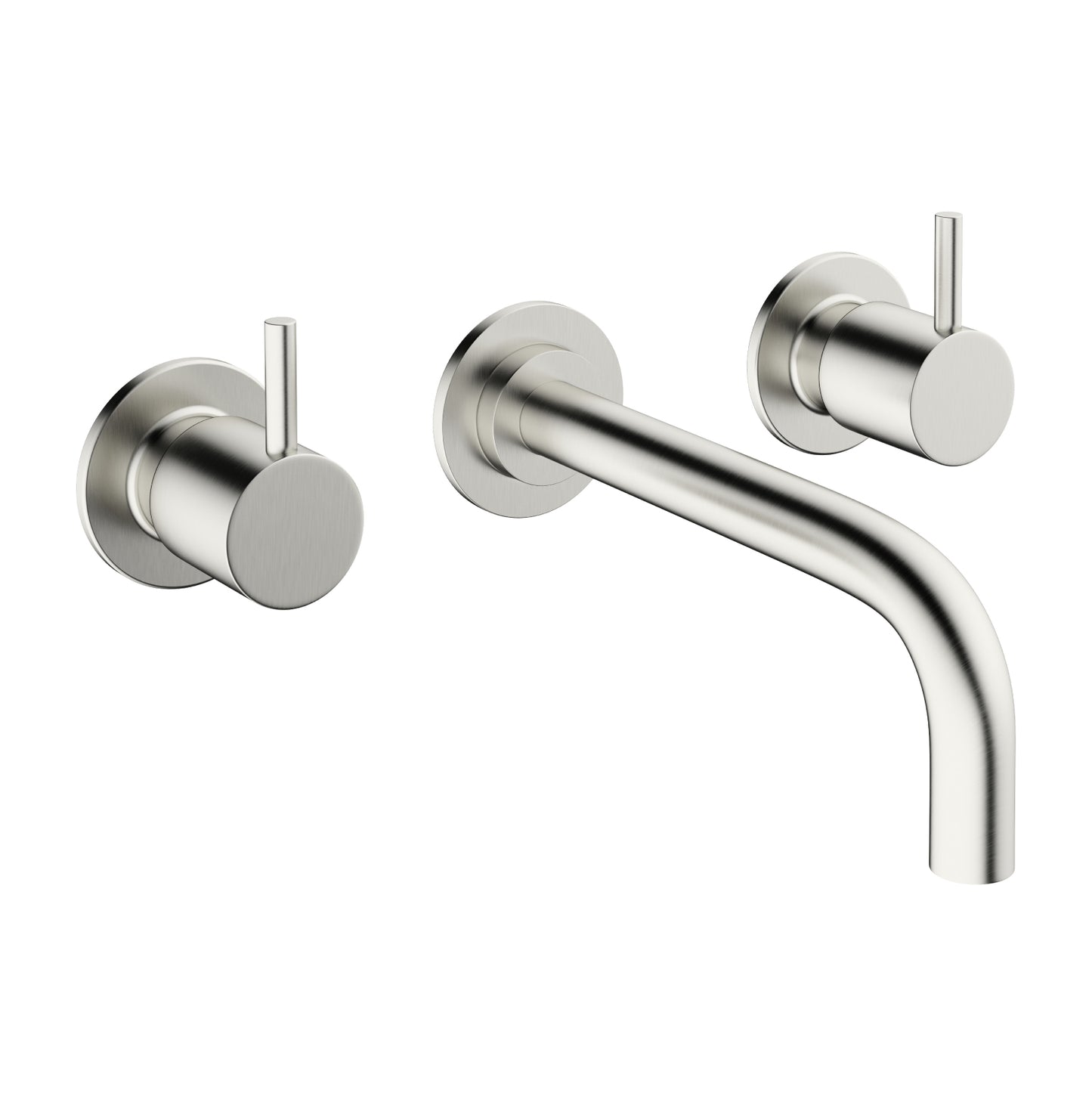 Crosswater MPRO Wall Mounted Basin Mixer Brushed Stainless Steel