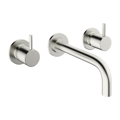 Crosswater MPRO Wall Mounted Basin Mixer Brushed Stainless Steel