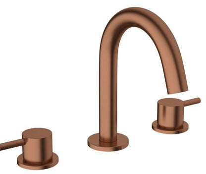 Crosswater MPRO 3 Tap Hole Deck Mounted Basin Mixer Brionze