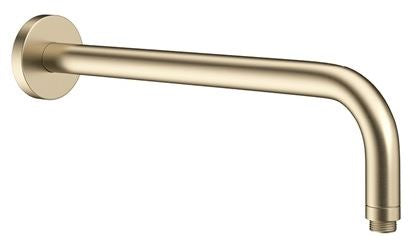Crosswater Round Shower Arm 330mm Brushed Brass