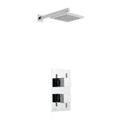 SW6 Pure Thermostatic Concealed Shower with Fixed Overhead Drencher Option 2
