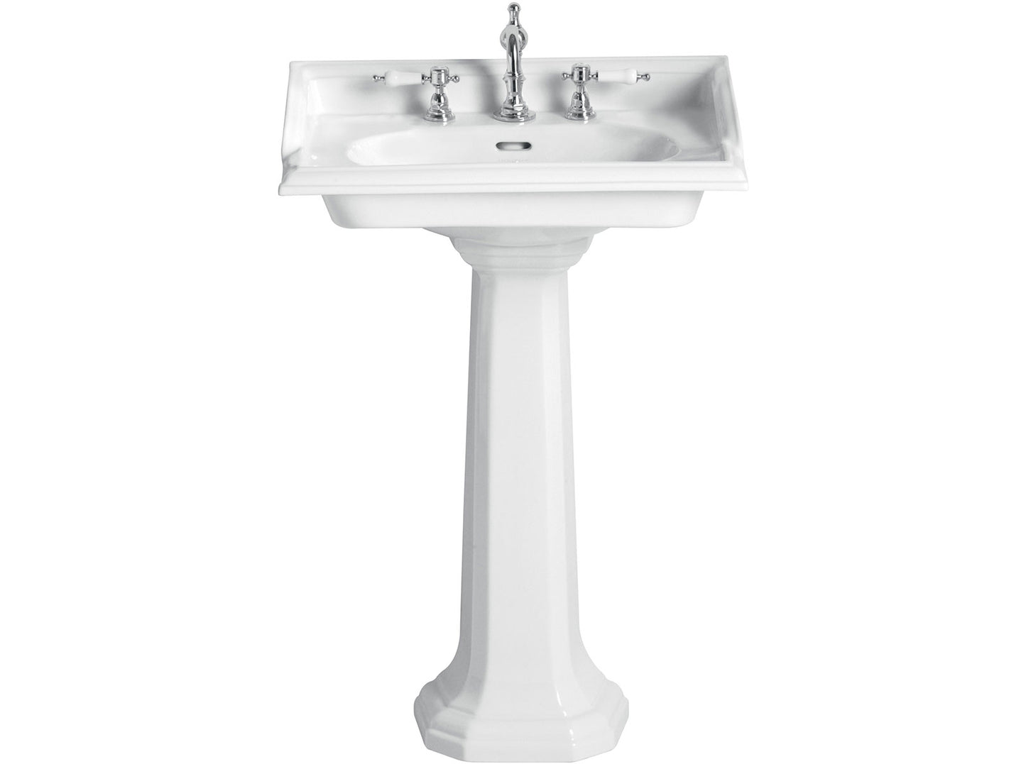 Heritage Dorchester Square Basin With Full Pedestal 625mm