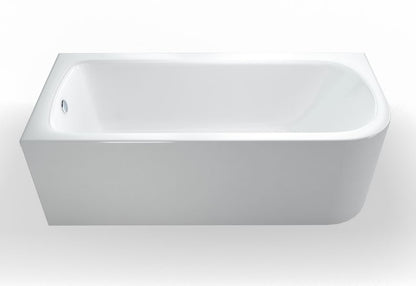Viride offset Single Ended bath 1700 x 750mm LH White Gloss