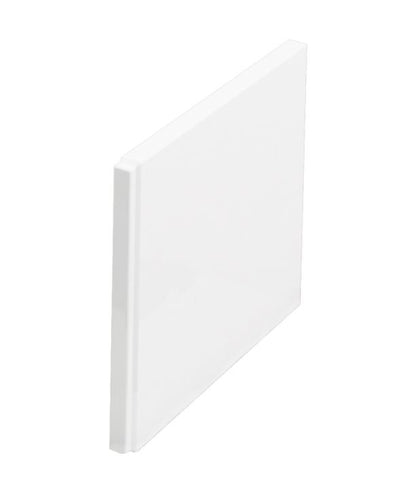 Acrylic End bath panel 880 x 40 x 540mm in White Gloss