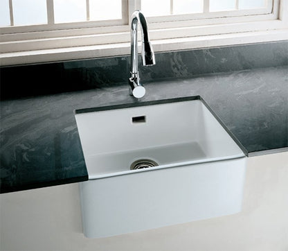RAK Ceramics Gourmet Sink 2 1.0 Bowl White Ceramic Belfast Kitchen Sink