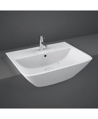 RAK Summit 500mm Semi Recessed Basin 1 Tap-Hole