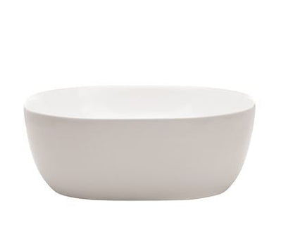 Real 410 x 145 x 410mm Square Countertop Basin - White